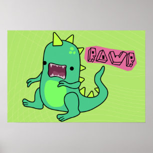 Poster Dino Rawr