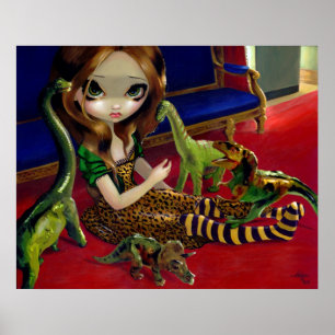 Poster Dinosaur Amis 3 ART IMPRIMER imaginaire goth à bas