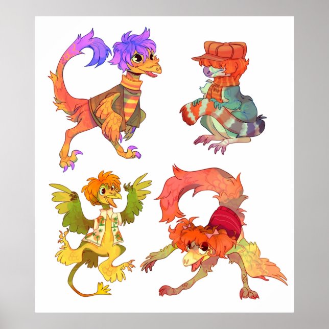 Poster Dinosaur Fraggle Rock (Devant)