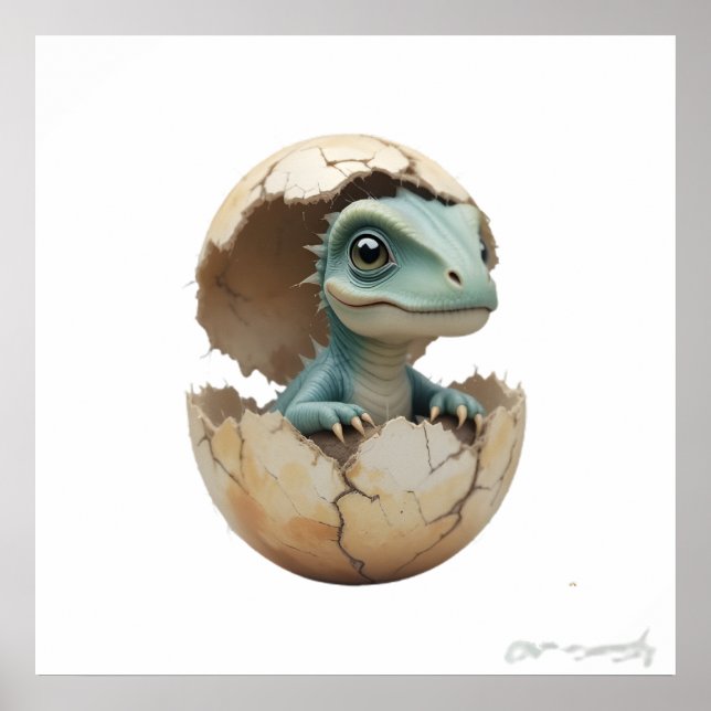 Poster Dinosaur Friends - Pépinière Wall Art Set pour béb (Devant)