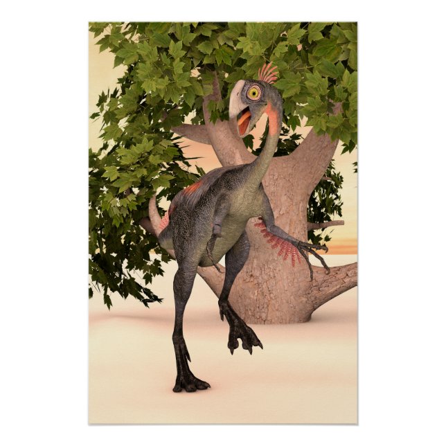 Poster Dinosaur Gigantoraptor (Devant)