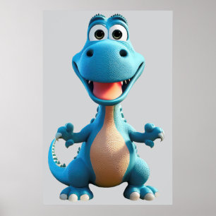 Poster Dinosaur Imaginaire