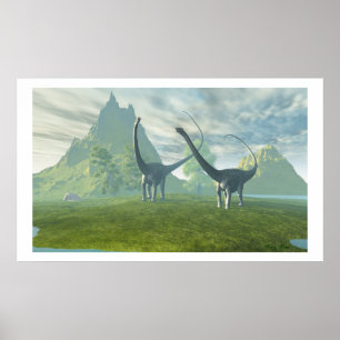 POSTER DINOSAUR LAND PRINT