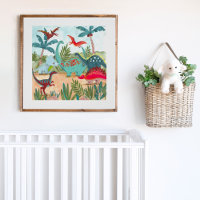 Dinosaur mignon jungle préhistorique enfants