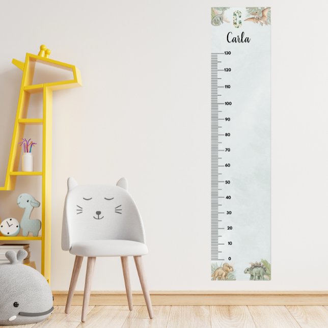 Poster Dinosaur Personalized Name Monogram C Growth Chart (Créateur téléchargé)