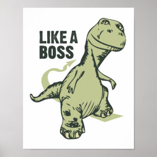 Poster Dinosaure comme un patron graphique