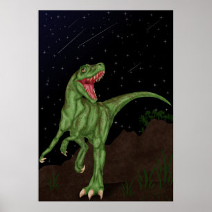 Poster Dinosaure - Nuit préhistorique
