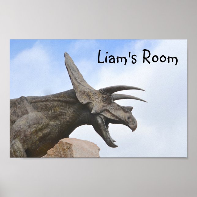 Poster Dinosaure personnalisé (Devant)