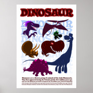 Poster Dinosaures