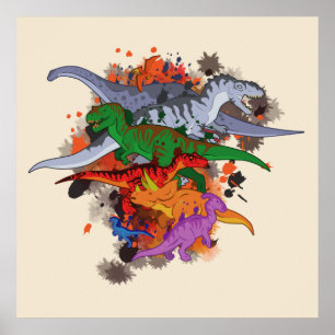 Poster Dinosaures