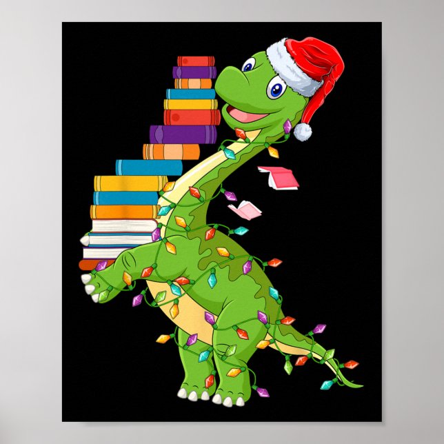 Poster Dinosaurs Didn't Learn Math Funny Math Teacher  (Devant)