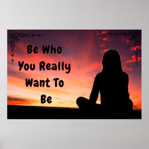 Poster d'inspiration "BE YOU"