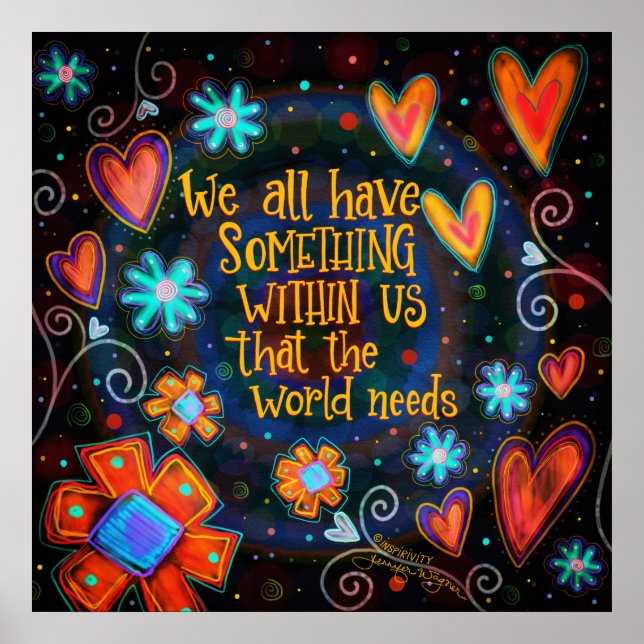 Poster d'Inspirivity "Le monde a besoin de nous" (Devant)