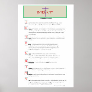 POSTER D'INTÉGRITÉ