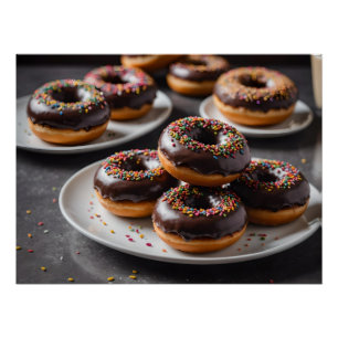 Poster Dinuts de chocolat