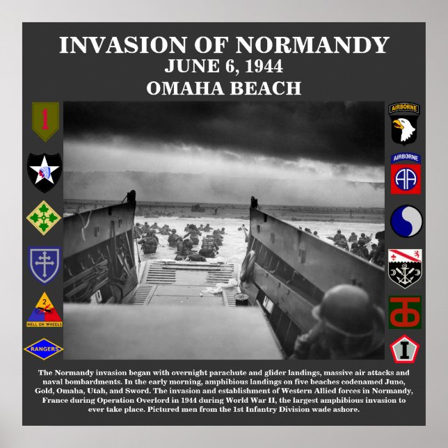 Poster D'Invasion De La Normandie (Devant)