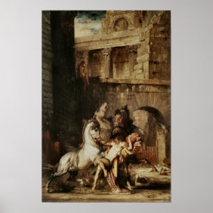 Poster Diomède Dévoré Par Ses Chevaux