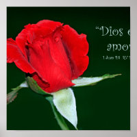 Dios es amor (Cartel de 1 Juan 4:8)