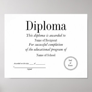 Poster Diplôme