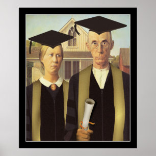 Poster Diplômé américain