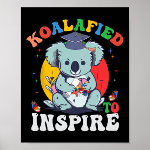 Poster Diplôme Amusant Koalafied Pour Inspirer Autisme Aw