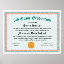 Diplôme de 5e ou 8e année ou de promotion