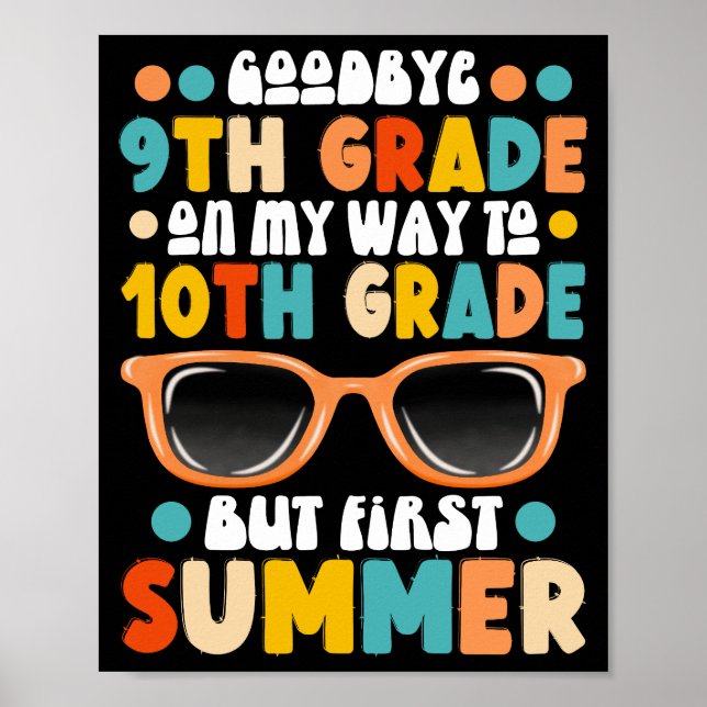 Poster Diplôme de 9e année à 10e année 1er été (Devant)