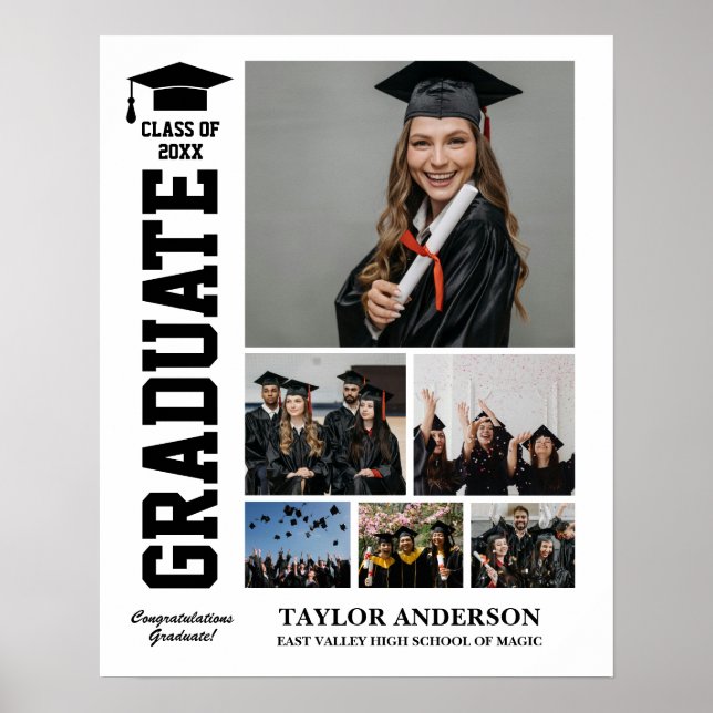 Poster Diplôme de deuxième année Graduate Photo Collage (Devant)