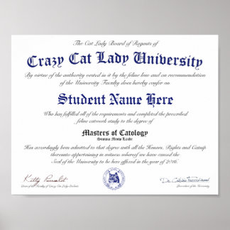 Poster Diplôme de la CCLU - Sceau de marine - Portrait de
