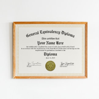 Poster Diplôme d'équivalence générale, lycée et école mat