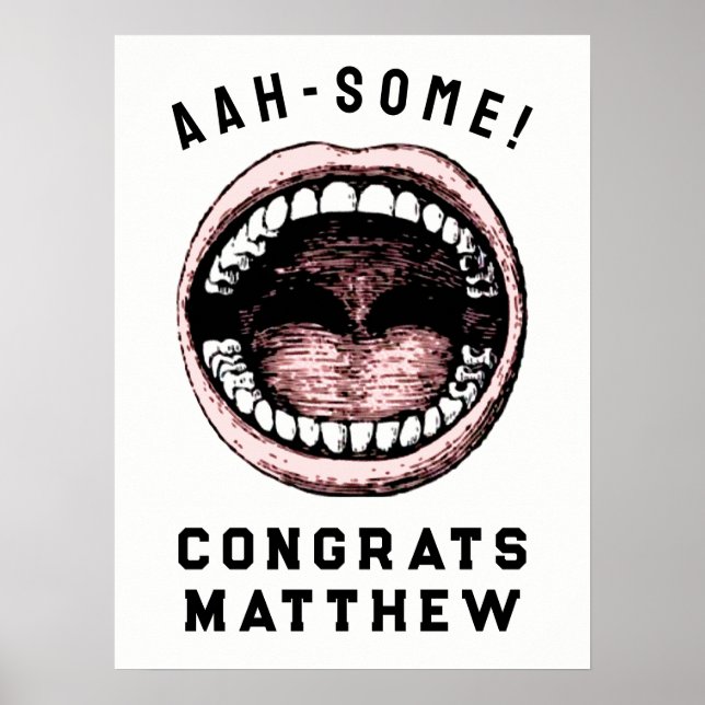 Poster Diplôme d'études dentaires (Devant)