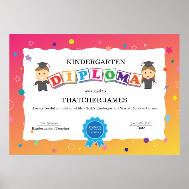 Poster Diplôme d'études secondaires (Devant)