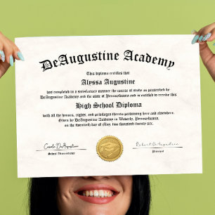 Poster Diplôme d'études secondaires pour l'enseignement à