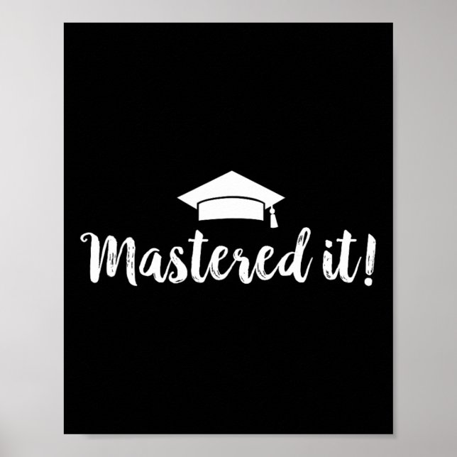 Poster Diplôme Diplôme Cadeau - Masqué It (Devant)