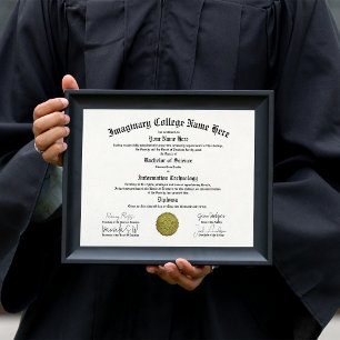 Poster Diplôme universitaire ou collégial - Œuvre d'art e