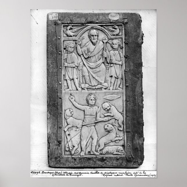 Poster Diptyque consulaire d'Aetius, panneau gauche (Devant)
