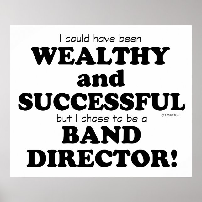 Poster Directeur de bande Richesse et succès (Devant)