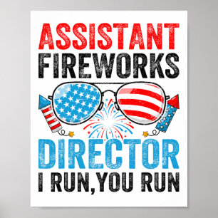 Poster Directeur de Feux d'Artifice Instantané Drôle 4 Ju