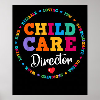 Poster Directeur de la garderie Fournisseur de l'école d'