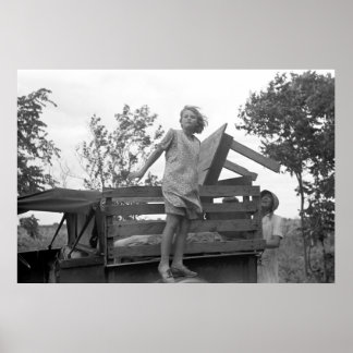 Poster Direction Californie : années 1930