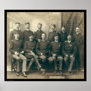 Poster Dirigeants du 9ème écart-type 1891 de cavalerie