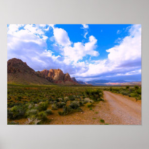 Poster Dirt Road to Red Rocks