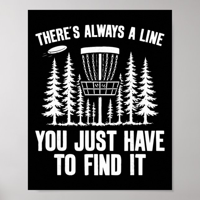 Poster Disc Golf Drôle _1  (Devant)