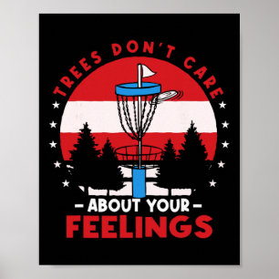 Poster Disc Golf Frisbee Golf Les Arbres Se Moquent De Vo