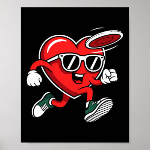 Poster Disc Golf Saint-Valentin