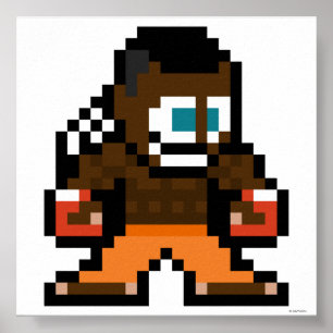 Poster disc-jockey à 8 bits