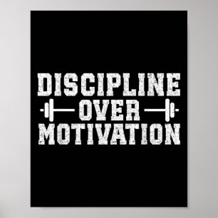Poster Discipline sur la motivation Gym Motivational Trai