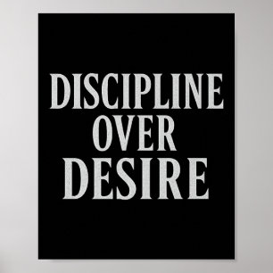 Poster Discipline sur le désir _ Citation motivationnelle