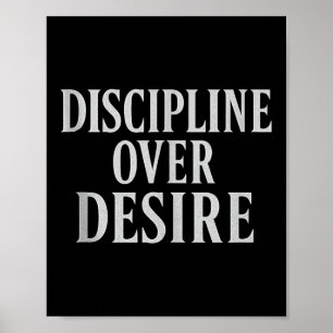 Poster Discipline sur le désir _ Citation motivationnelle