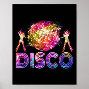 Poster Disco Amusant les années 70 Vintage Rétro Thème Da